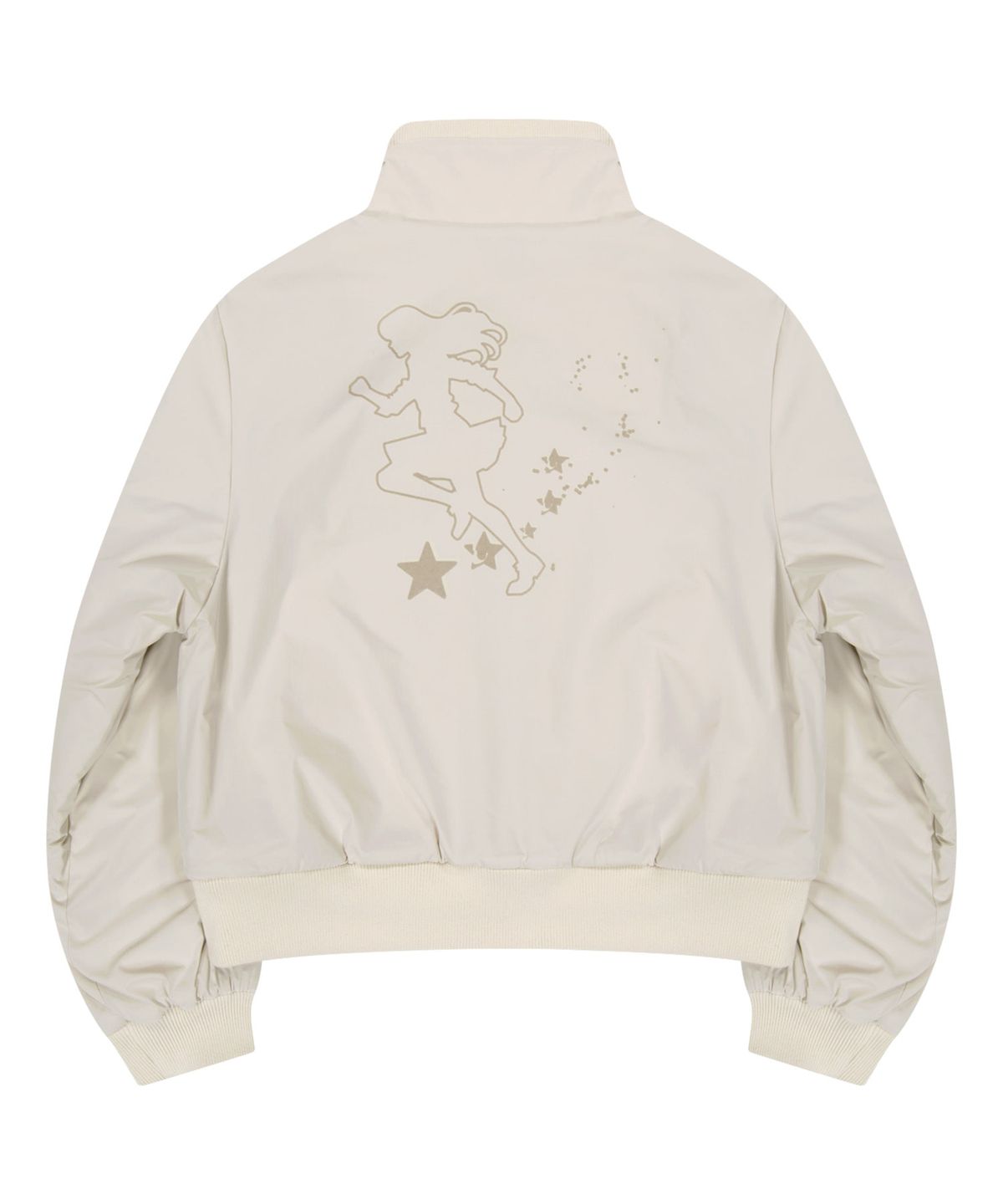 오호스(OJOS) Reversible Fleece Bomber Jacket / Beige
