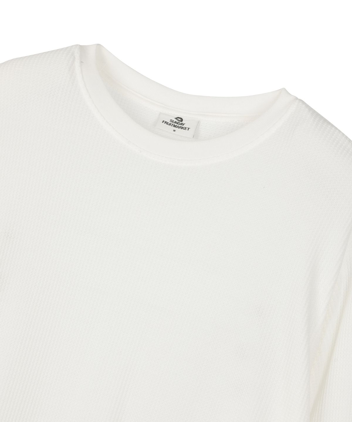 선데이후르츠마켓(SUNDAY FRUIT MARKET) SUNDAY MINI WAFFLE LS TEE IVORY