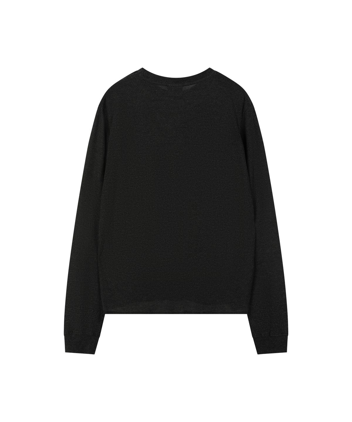 선데이후르츠마켓(SUNDAY FRUIT MARKET) SUNDAY MINI WAFFLE LS TEE CHARCOAL