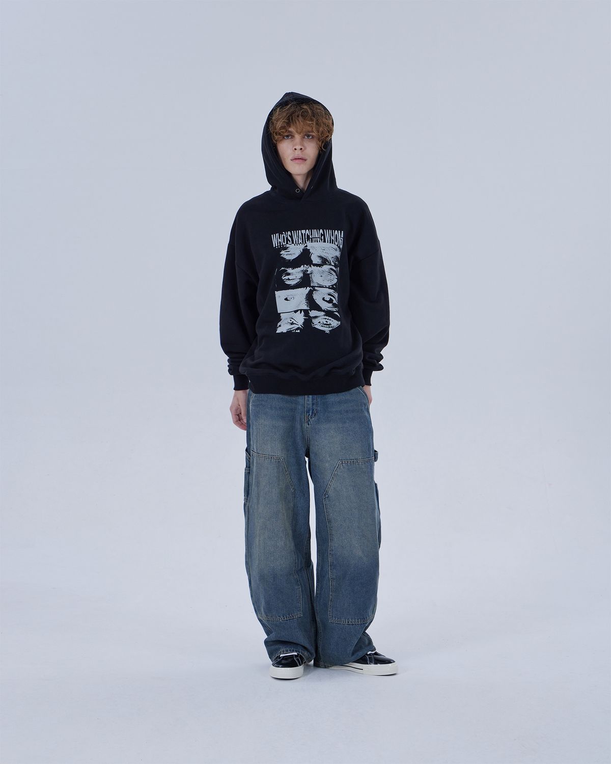 디스펑트(DYSFUNCT) WHOS WATCHING WHOM HOODIE (BLACK)