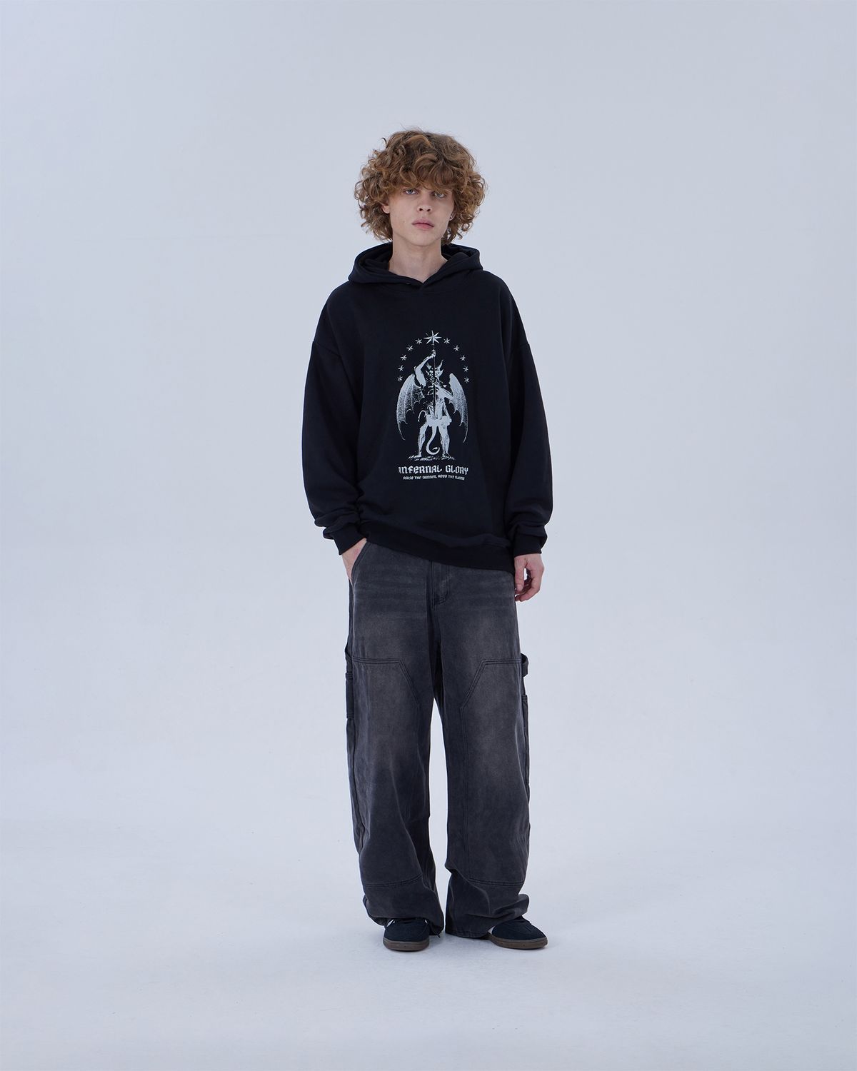 디스펑트(DYSFUNCT) INFERNAL GLORY HOODIE (BLACK)
