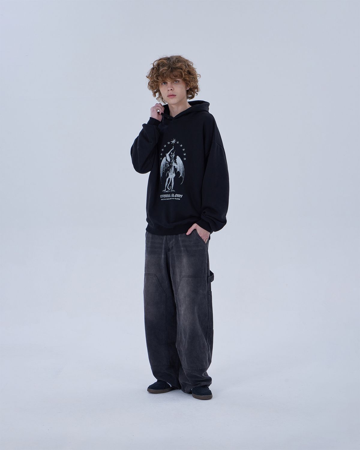 디스펑트(DYSFUNCT) INFERNAL GLORY HOODIE (BLACK)