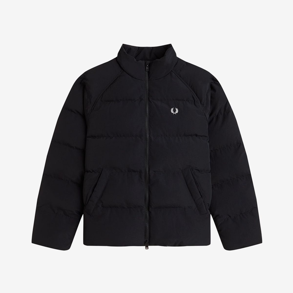 프레드페리(FRED PERRY) [Womens] 래글런 슬리브 패디드 재킷 - 블랙 AFPF2531118-102