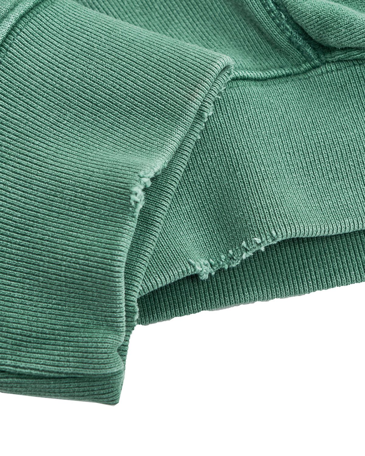 미드업데이트(MIDUPDATE) Simple Garment Dye Hoodie_Green