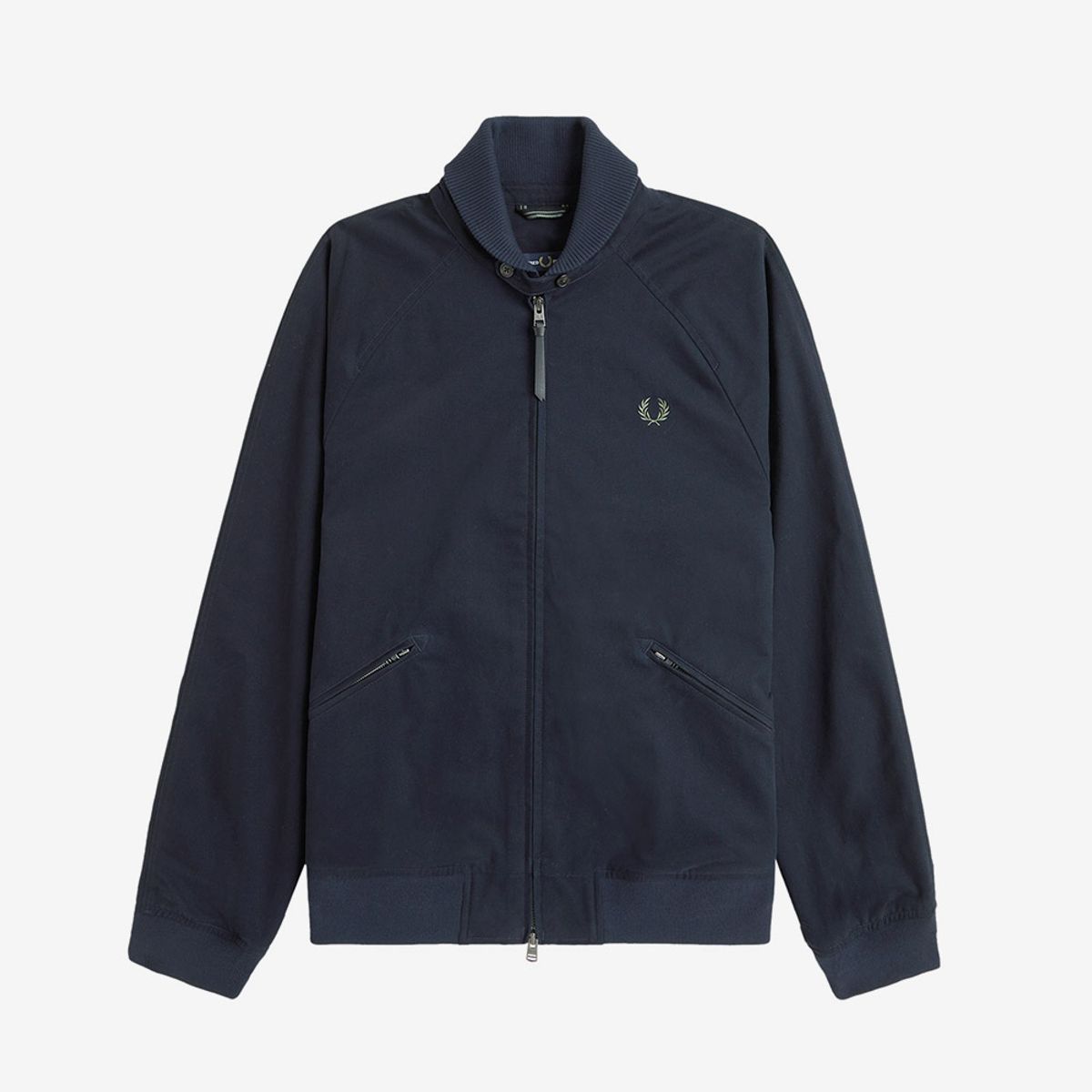 프레드페리(FRED PERRY) [Sharp] 폴드 립 칼라 보머 재킷 - 네이비 AFPM2531314-608