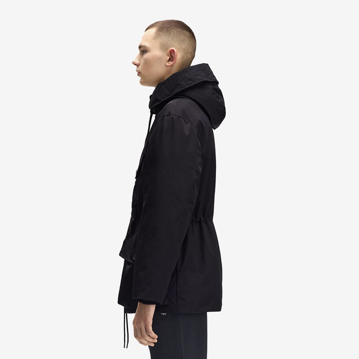프레드페리(FRED PERRY) [Sharp] 패치 포켓 푸퍼 재킷 - 블랙 AFPM2531315-102
