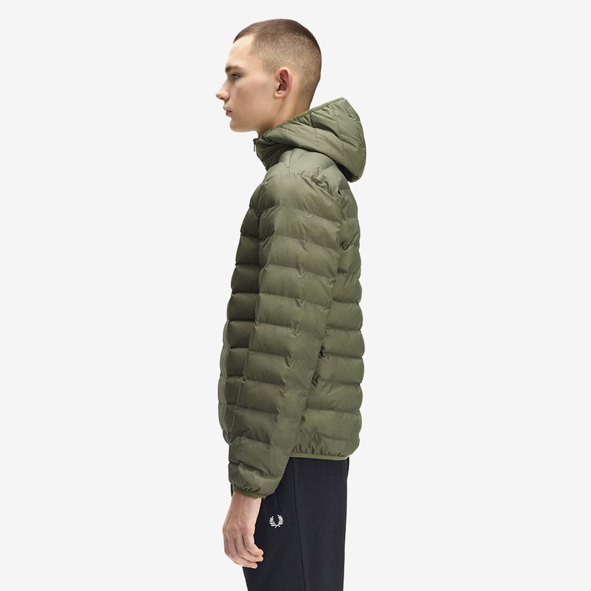 프레드페리(FRED PERRY) [Sport] 후드 인슐레이트 재킷 - 로렐리스 그린 AFPM2538553-X21