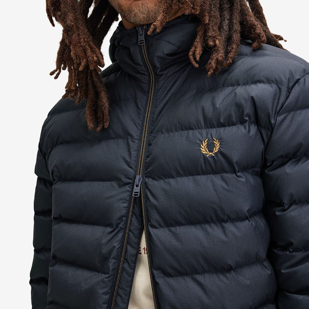 프레드페리(FRED PERRY) [Sport] 후드 인슐레이트 재킷 - 네이비 AFPM2538553-608