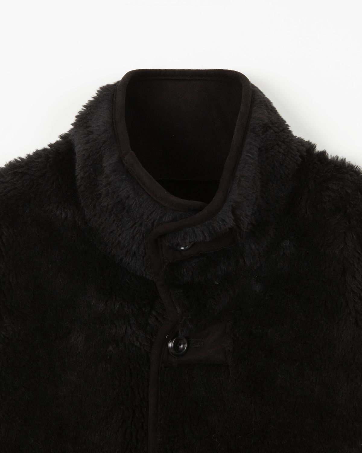 디앤드퀘스천(THEENDQUESTION) Reversible shearling jumper / BLACK
