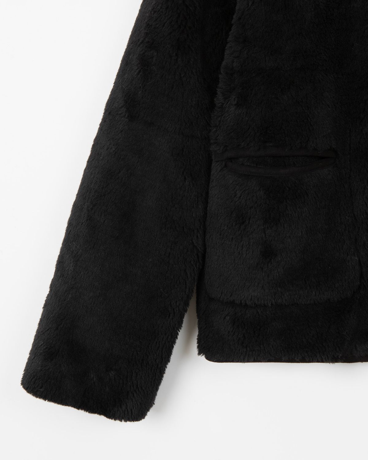 디앤드퀘스천(THEENDQUESTION) Reversible shearling jumper / BLACK