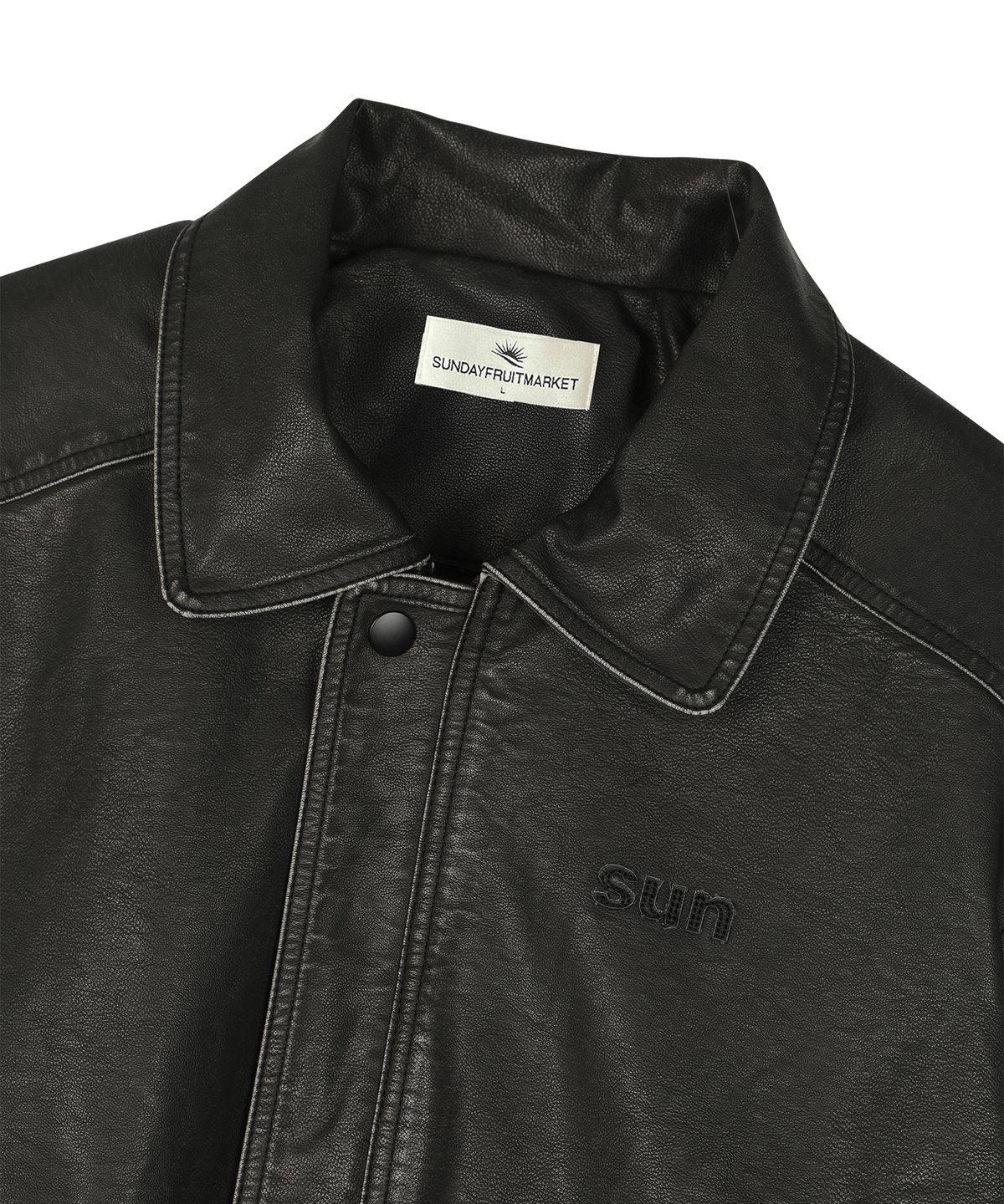 선데이후르츠마켓(SUNDAY FRUIT MARKET) SUNDAY VINTAGE LEATHER JACKET BLACK