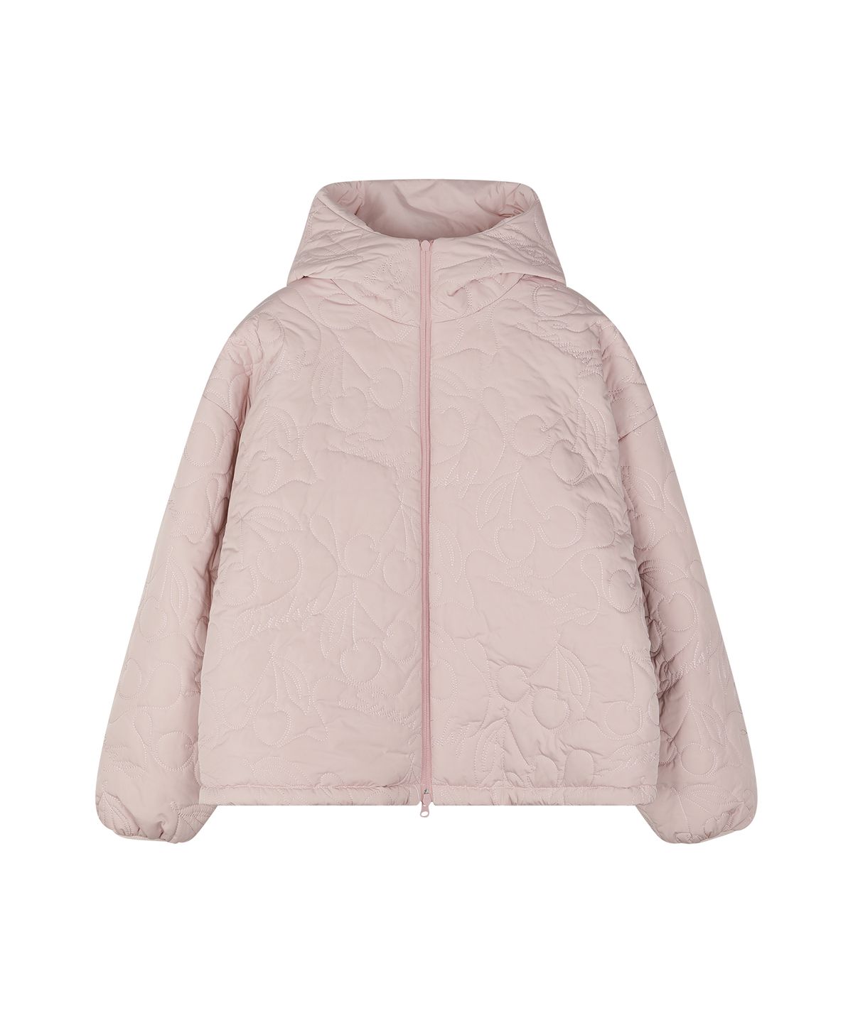 선데이후르츠마켓(SUNDAY FRUIT MARKET) CHERRY REVERSIBLE PUFFER PINK