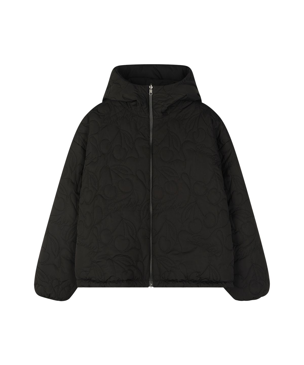 선데이후르츠마켓(SUNDAY FRUIT MARKET) CHERRY REVERSIBLE PUFFER BLACK