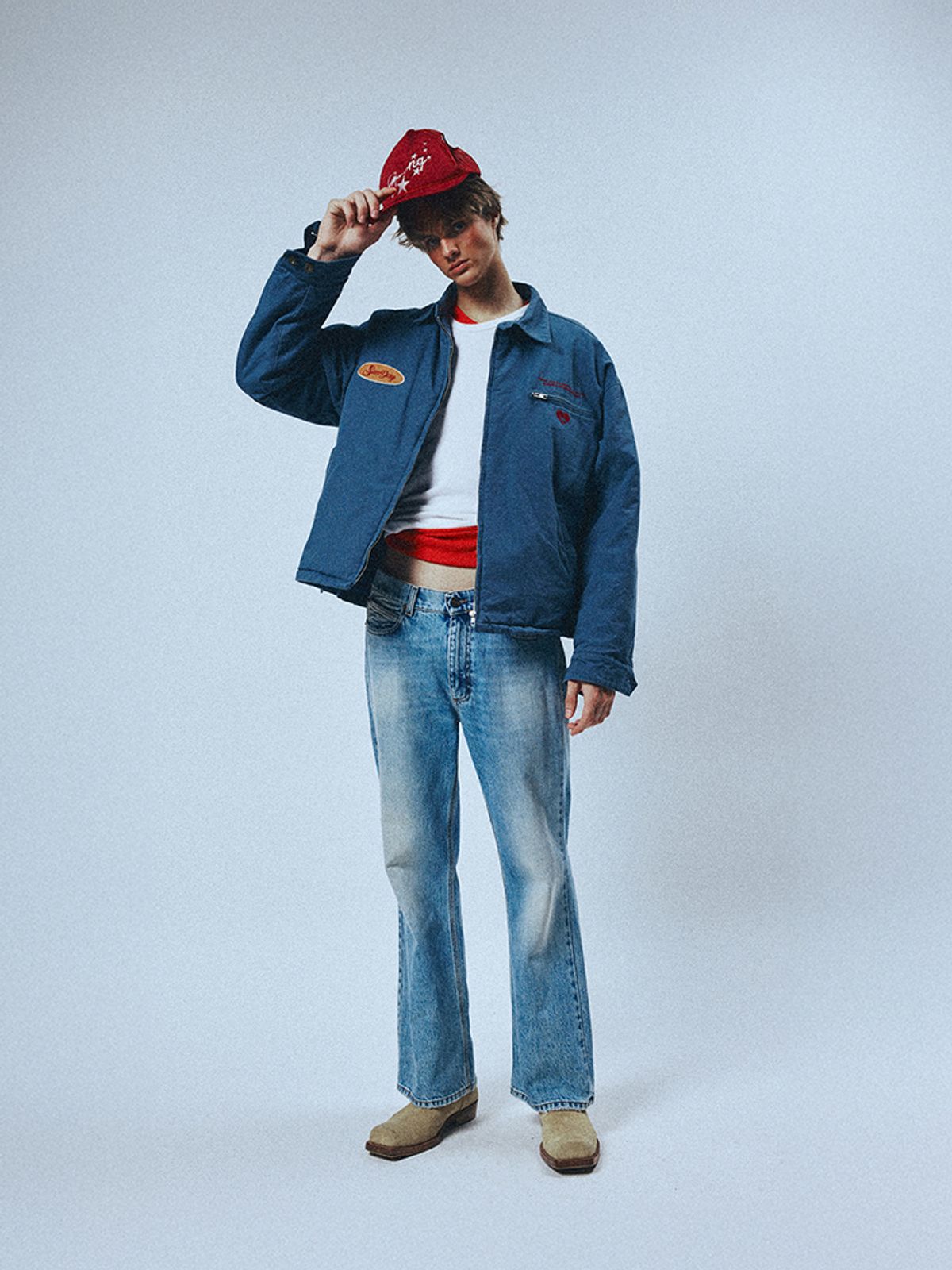 선데이후르츠마켓(SUNDAY FRUIT MARKET) MARKET VINTAGE WORK JACKET BLUE
