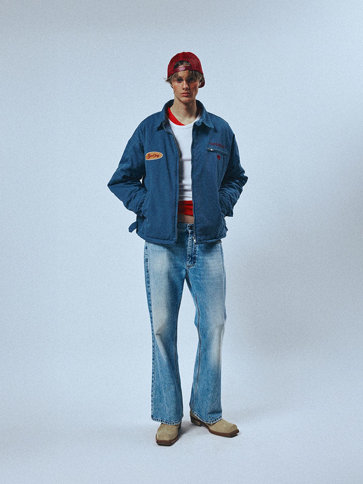 선데이후르츠마켓(SUNDAY FRUIT MARKET) MARKET VINTAGE WORK JACKET BLUE