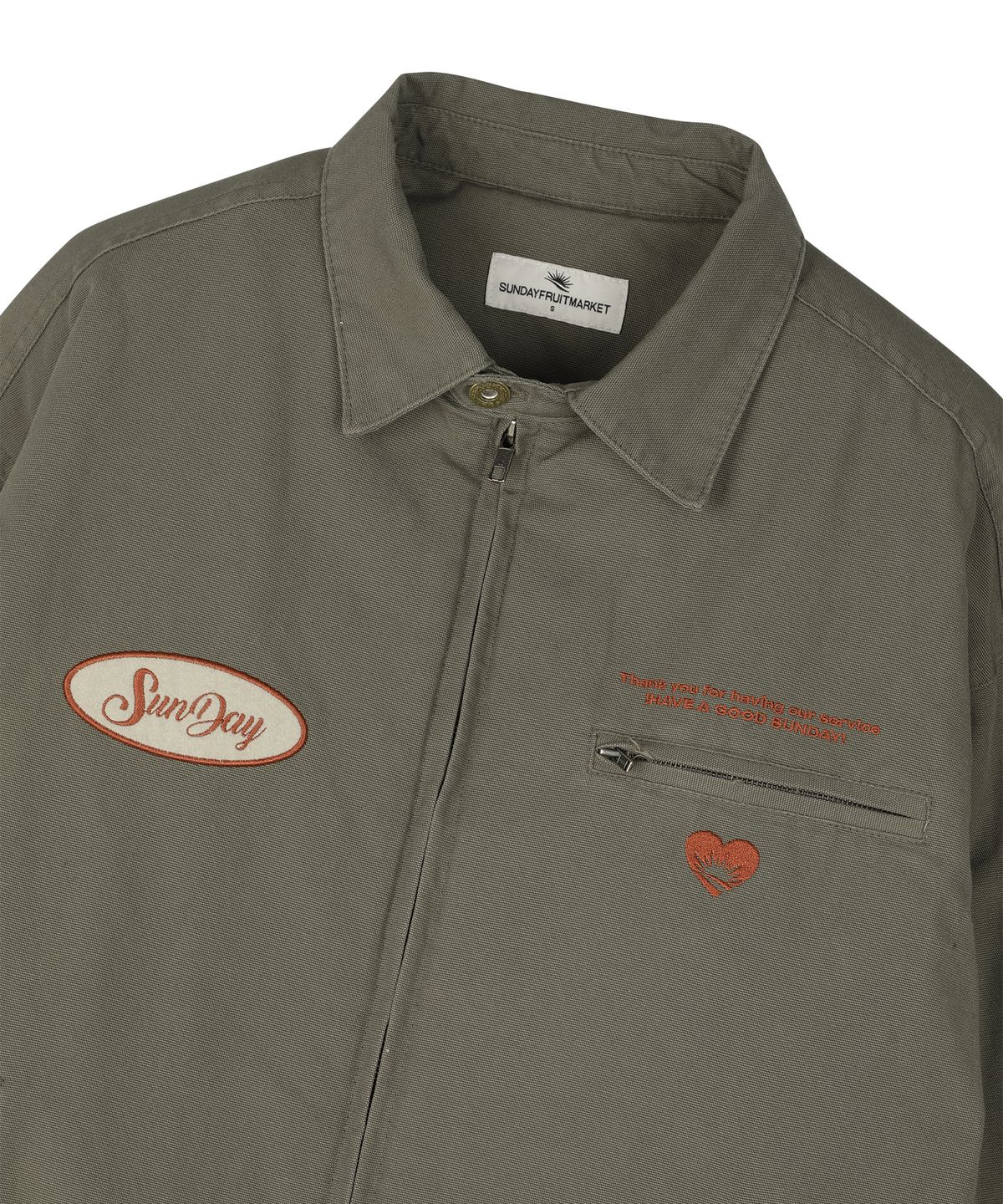 선데이후르츠마켓(SUNDAY FRUIT MARKET) MARKET VINTAGE WORK JACKET KHAKI