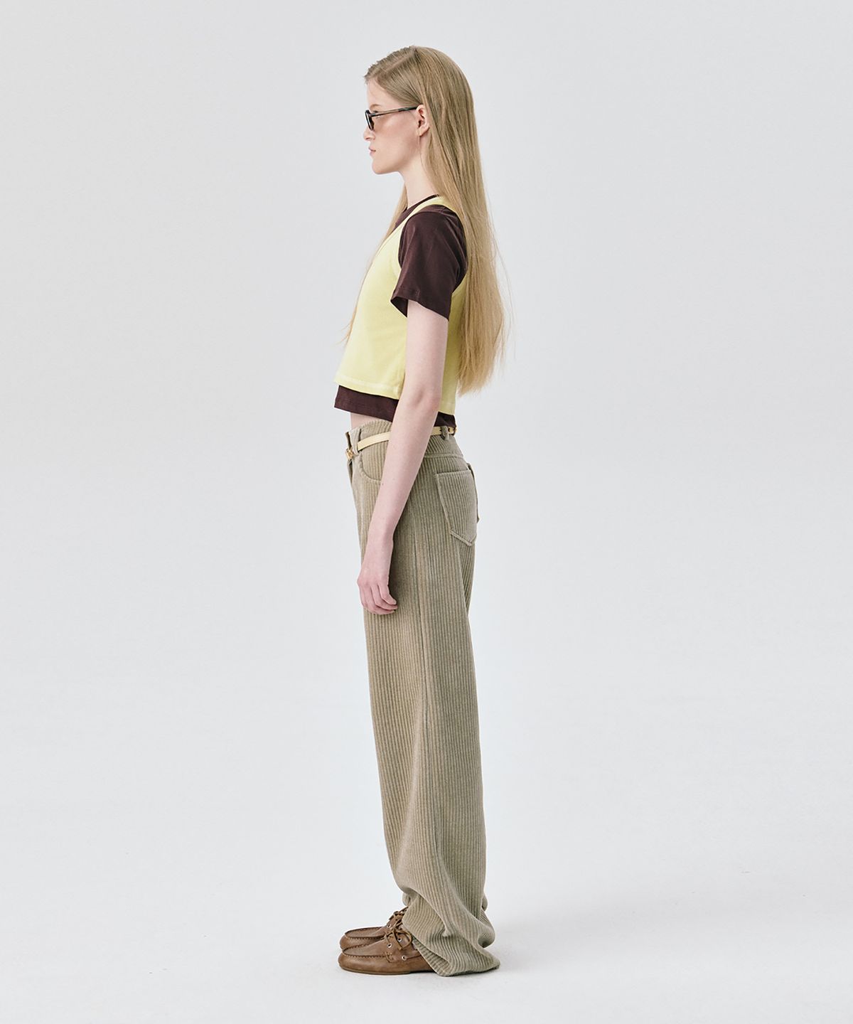 분더캄머(WNDERKAMMER) Sleeveless Top_Yellow(민소매 탑_노란색)