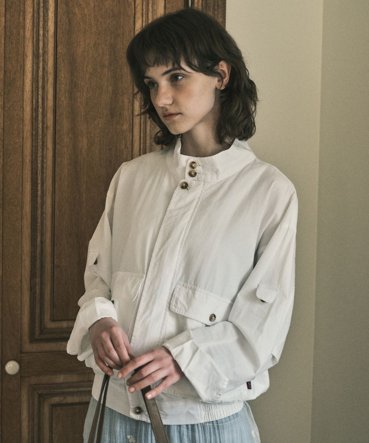 아우어노스텔지아(OURNOSTALGIA) Light Cotton blouson jumper_2color(OC25-OT04)