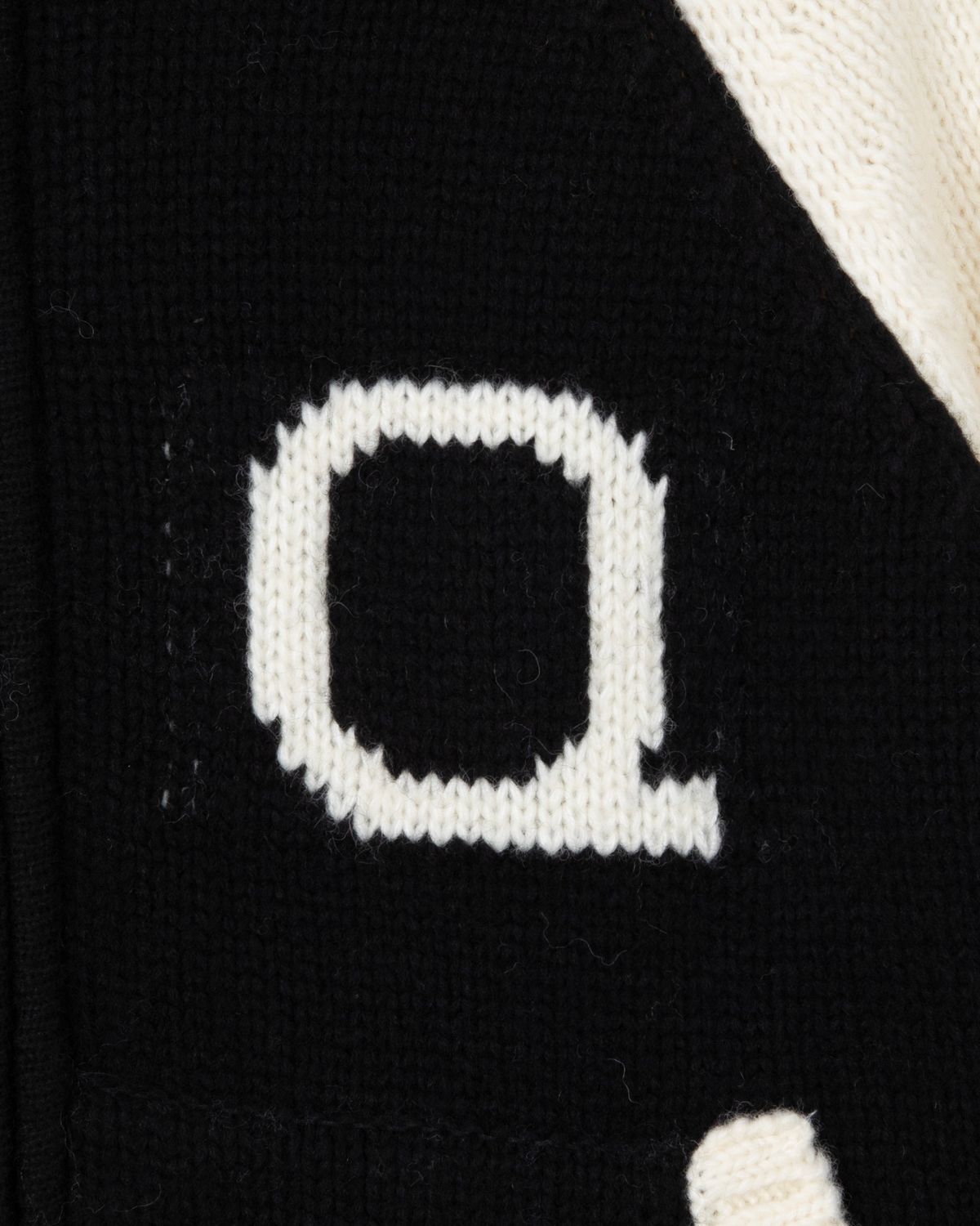 디앤드퀘스천(THEENDQUESTION) Knit zip-up jumper / BLACK