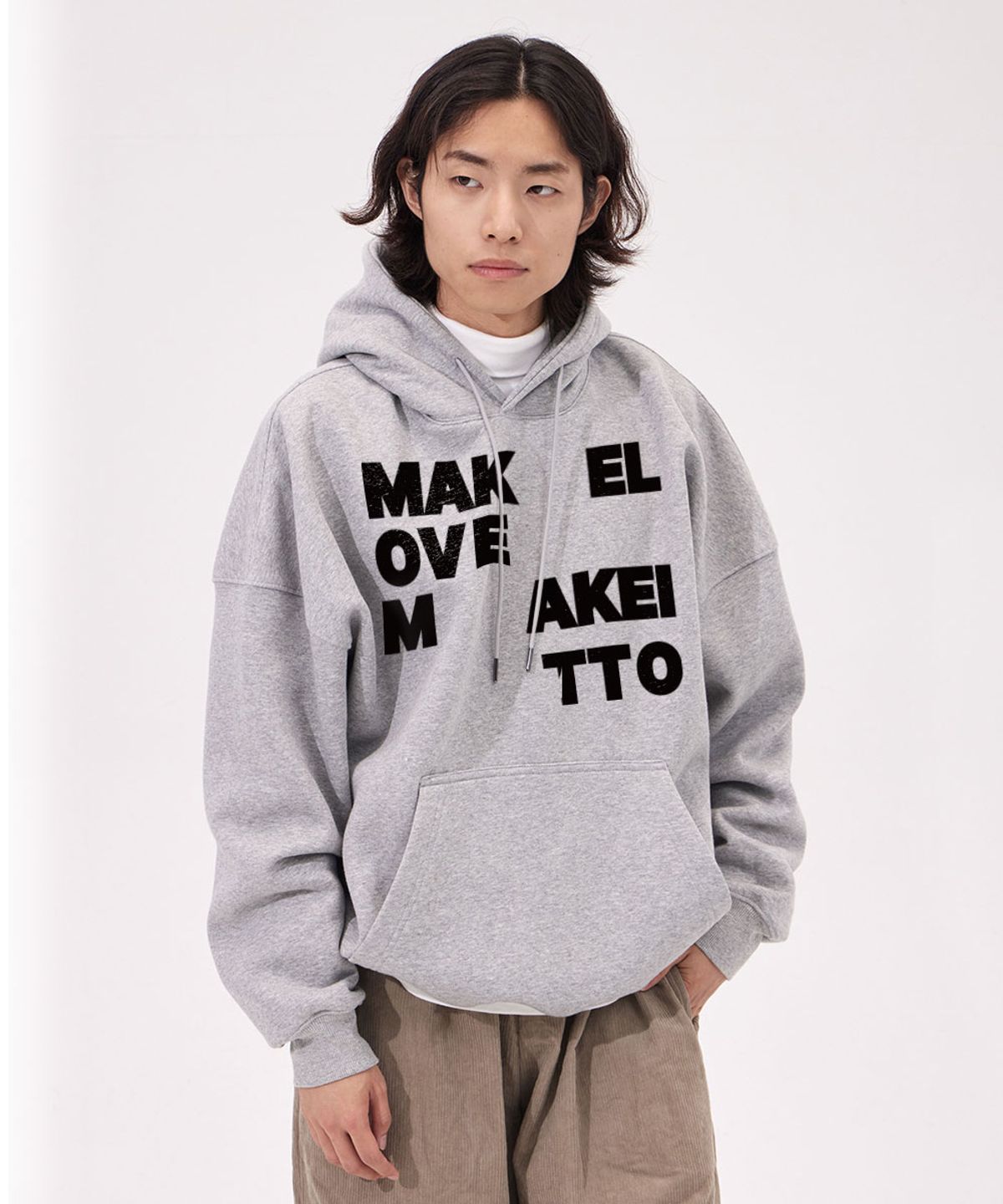 메이킷투(MAKEITTO) 메이크 러브 후디_멜란지