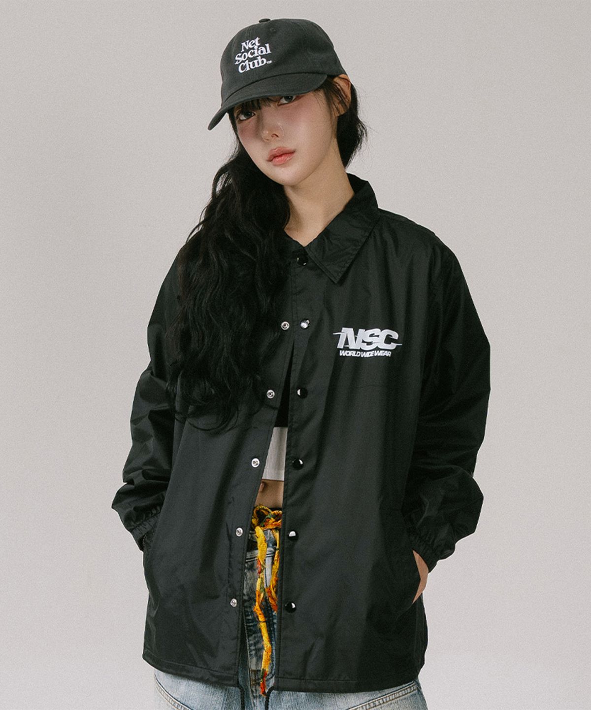 넷소셜클럽(NET SOCIAL CLUB) NSC COACH JACKET (BLACK)