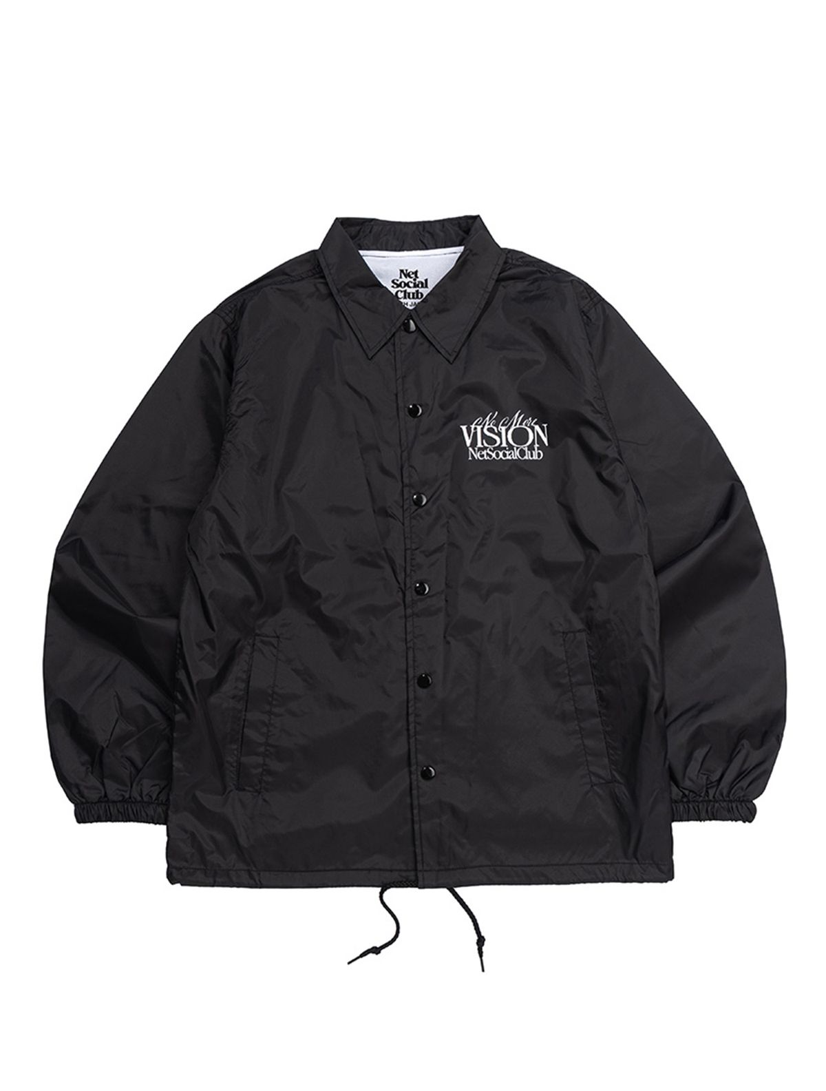 넷소셜클럽(NET SOCIAL CLUB) NO MORE VISION COACH JACKET (BLACK)