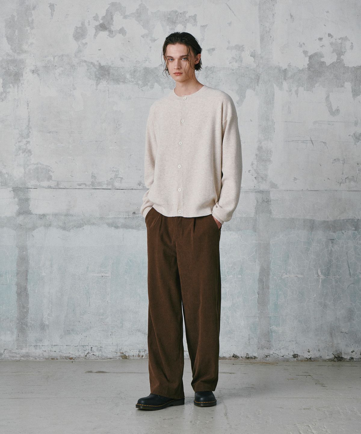 굿라이프웍스(GLW) 컴포트 밴딩 코듀로이 팬츠 브라운