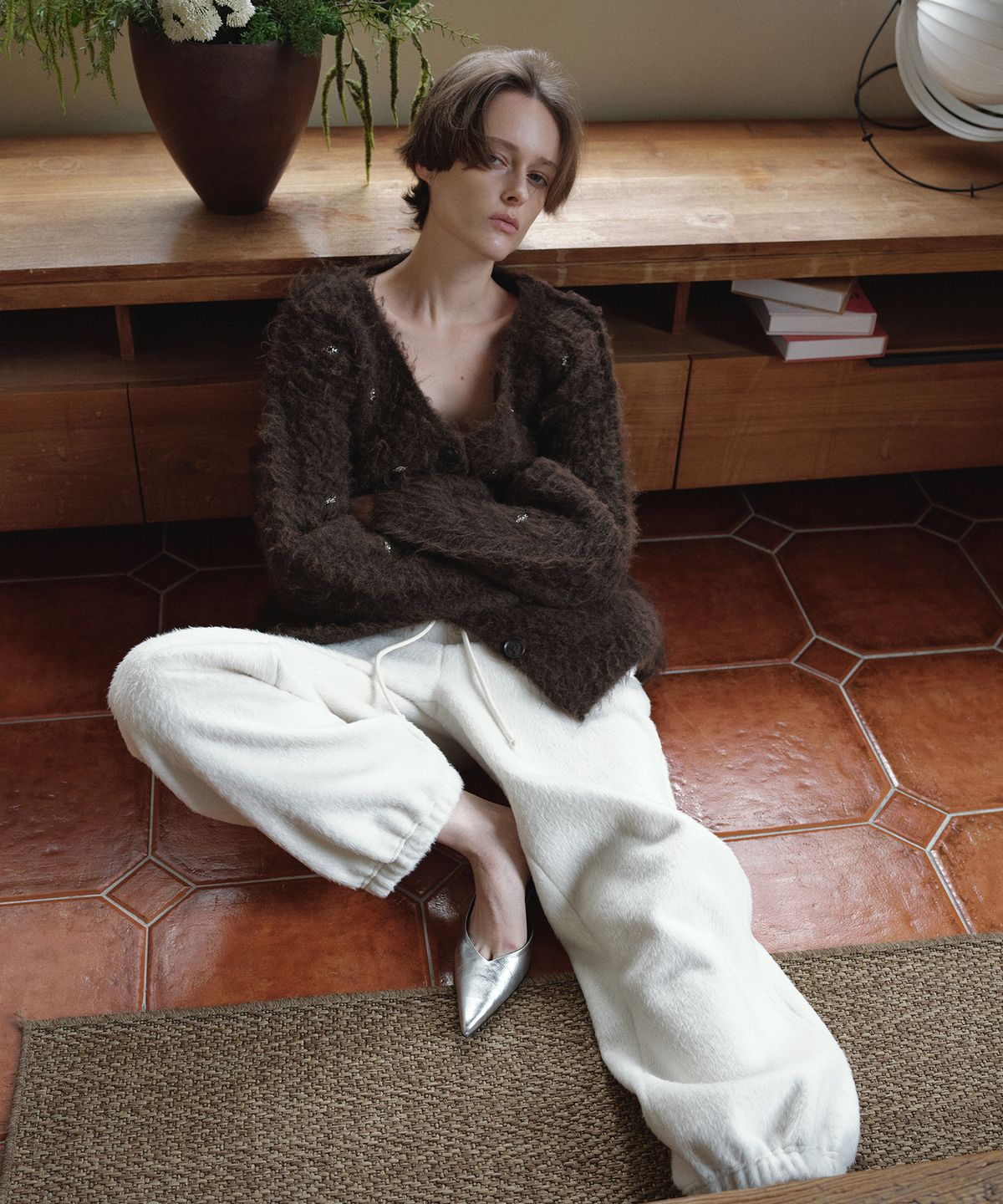 오버듀플레어(OVERDUEFLAIR) WOOL OVER JOGGER PANTS_IVORY