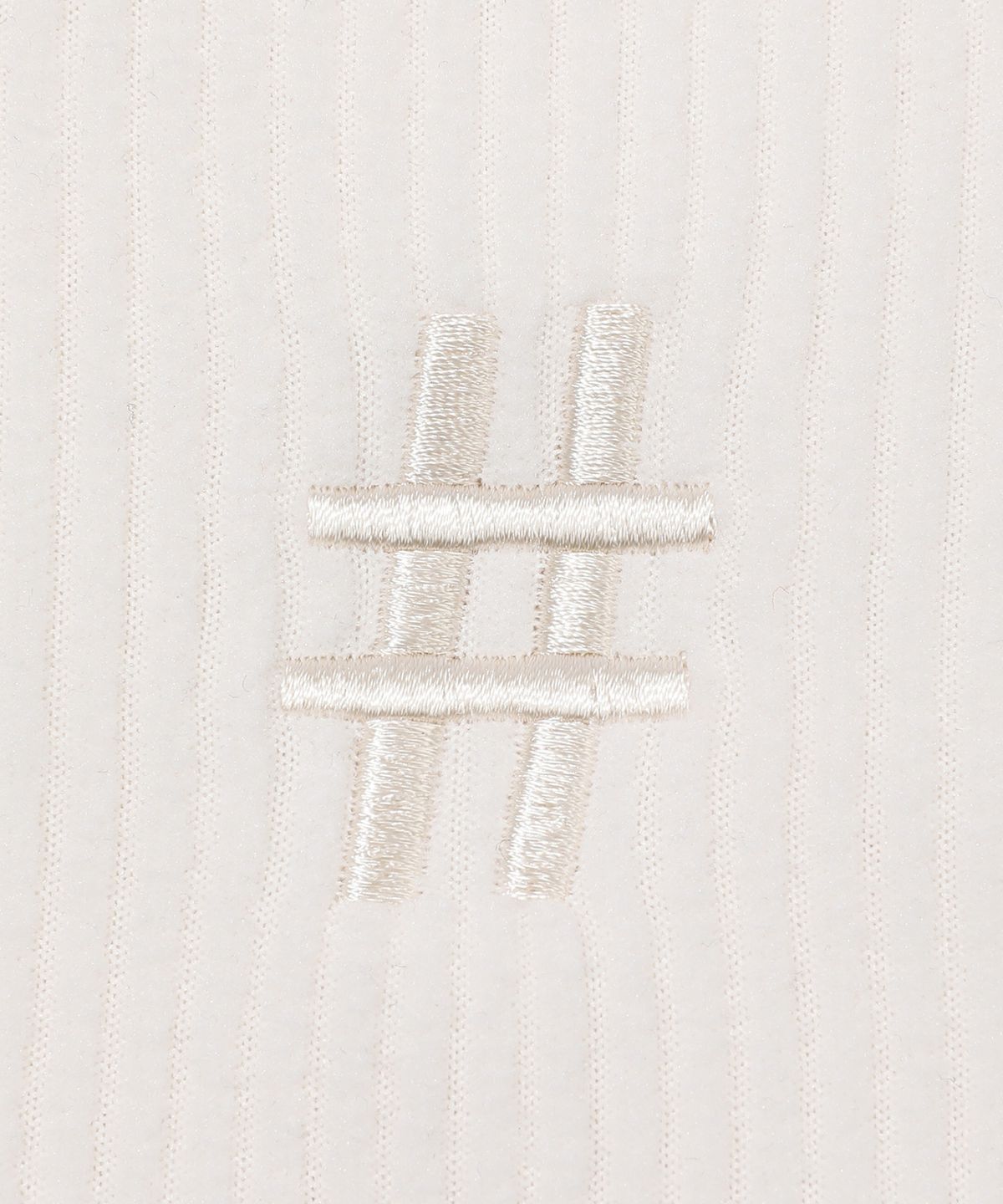 빈트릴(BEENTRILL) 우먼즈 코듀로이 플리스 스몰 로고 하프 집업(아이보리)