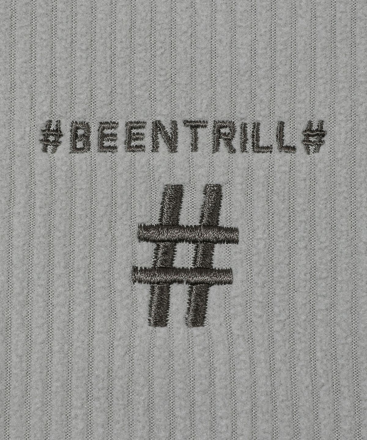 빈트릴(BEENTRILL) 코듀로이 플리스 테이핑 후드집업(웜 그레이)