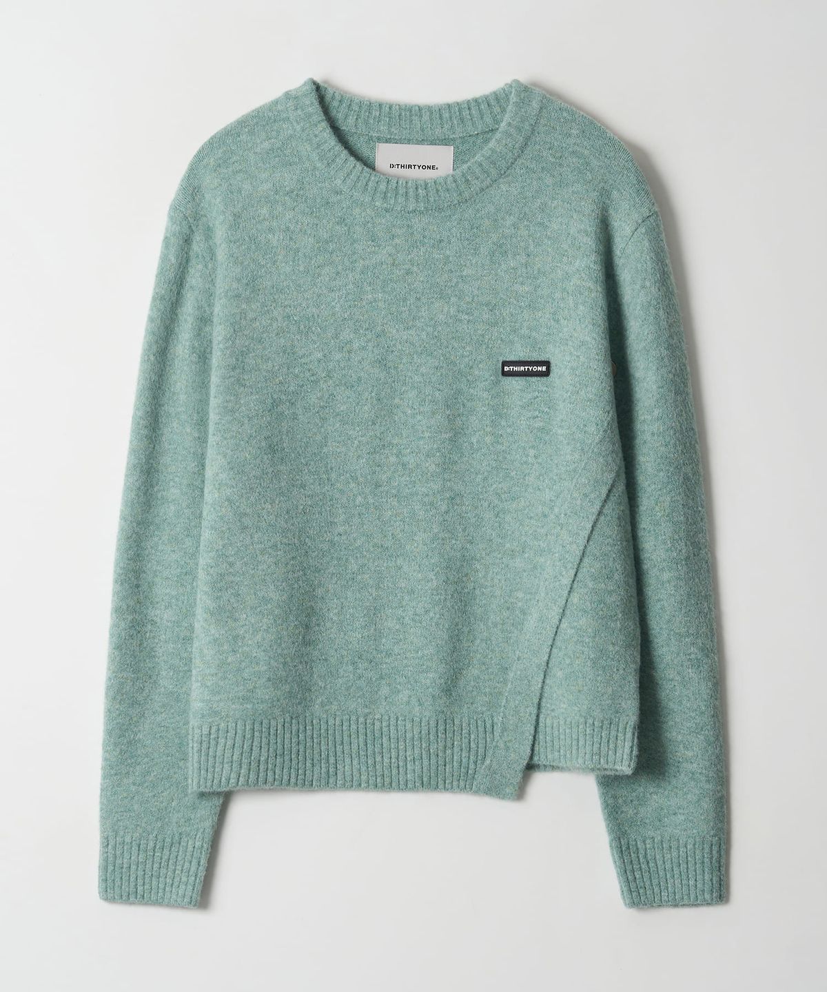 디써티원(DTHIRTYONE) Twisted Line Crewneck Sweater (GREEN)