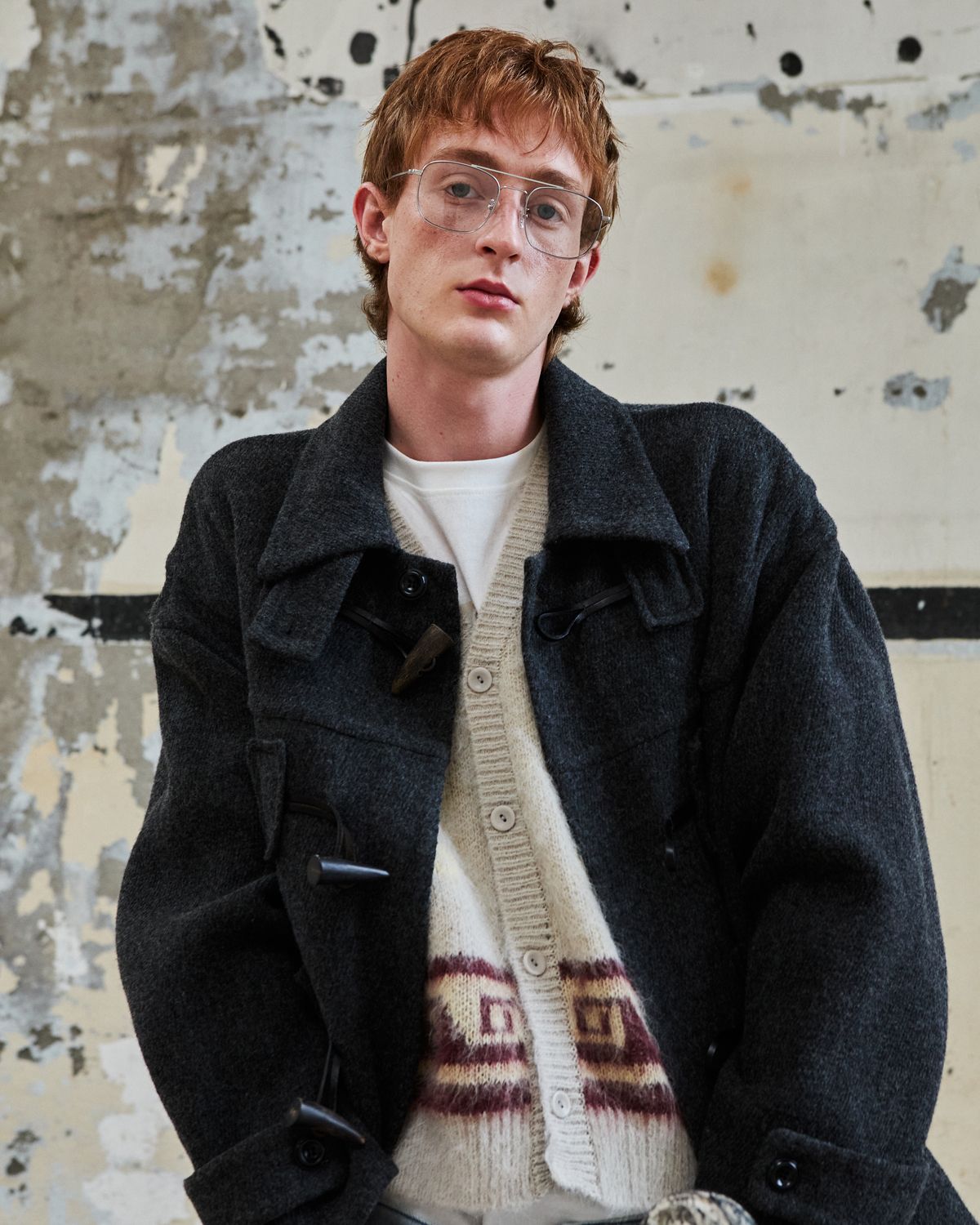 디앤드퀘스천(THEENDQUESTION) Toggle handmade coat / DARK GRAY