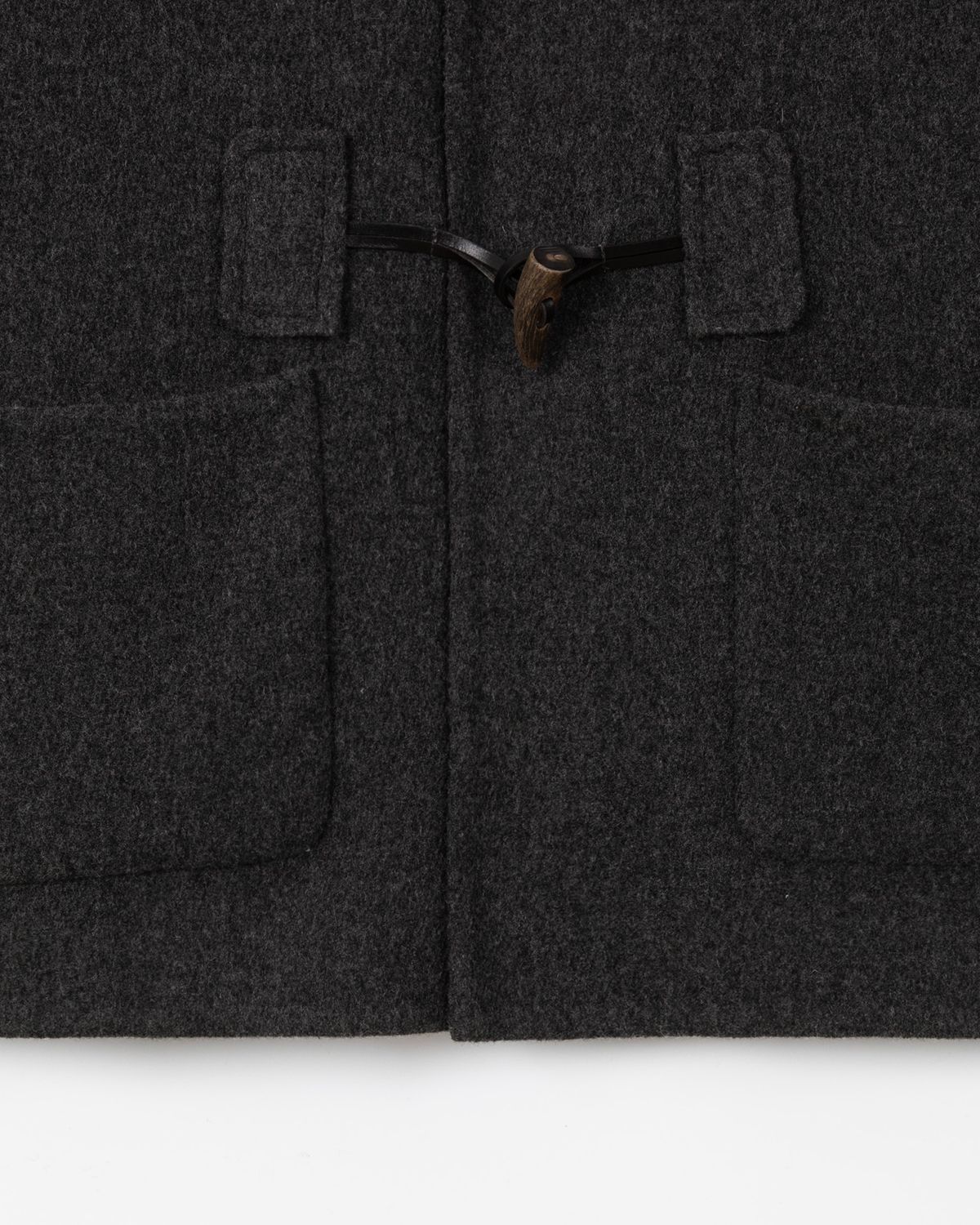 디앤드퀘스천(THEENDQUESTION) Toggle handmade coat / DARK GRAY