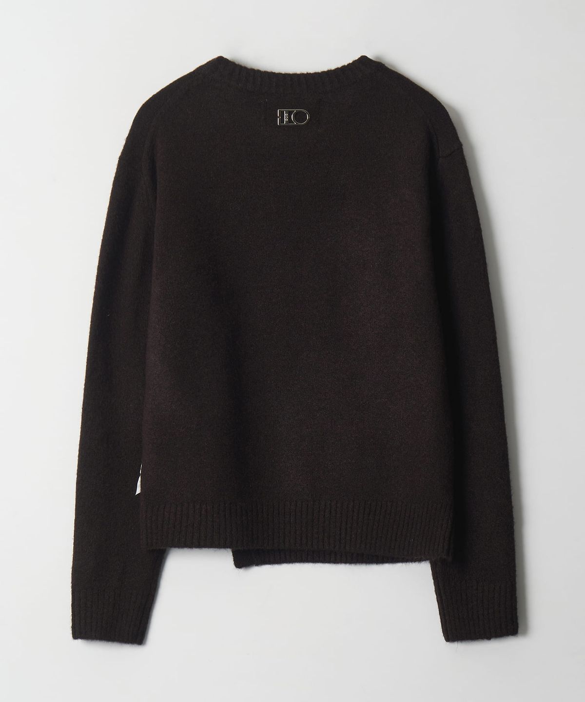 디써티원(DTHIRTYONE) Twisted Line Crewneck Sweater (BROWN)