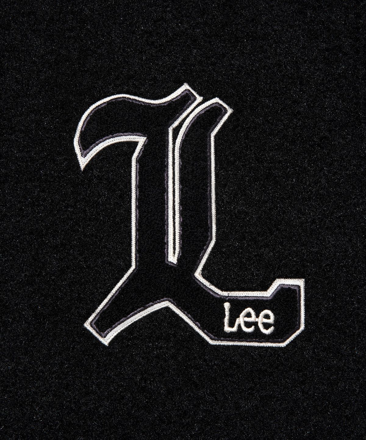 리(LEE) 테디 바시티 자켓 블랙