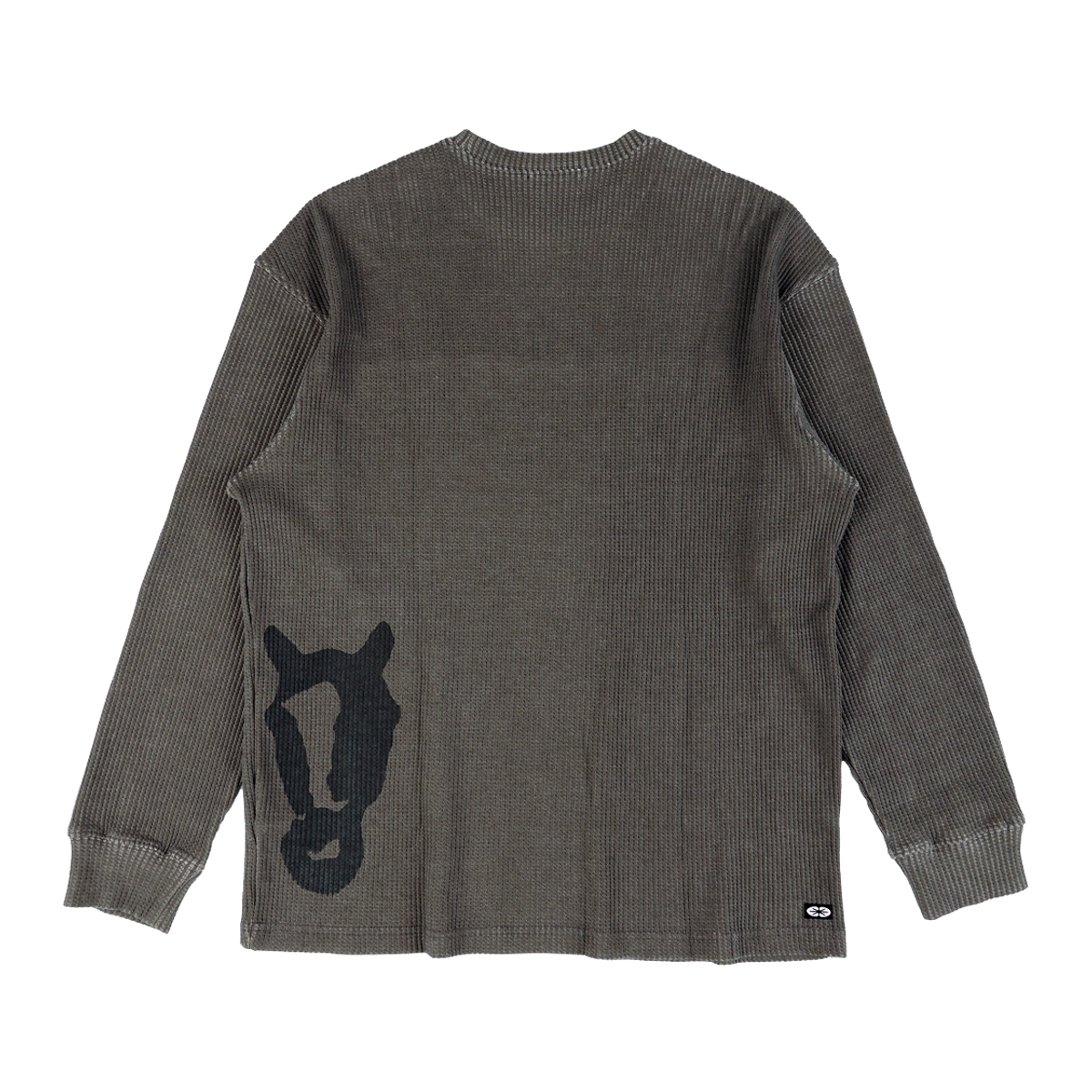 이알티알(ERTR) Horsehead Waffle LS T-Shirt Brown