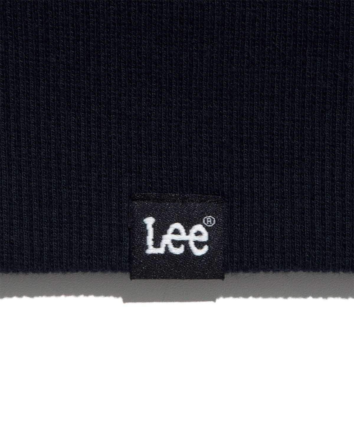 리(LEE) 베어 그래픽 부클 아플리케 기모 후드 티셔츠 네이비