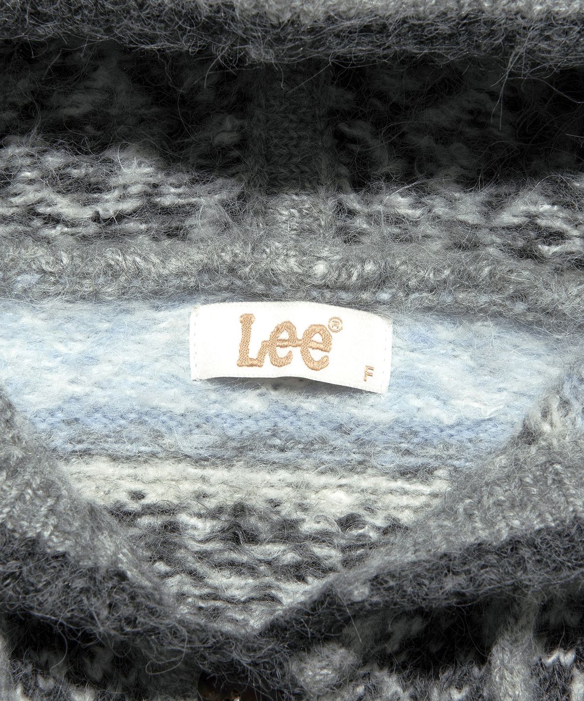 리(LEE) 우먼 후드 노르딕 가디건 그레이