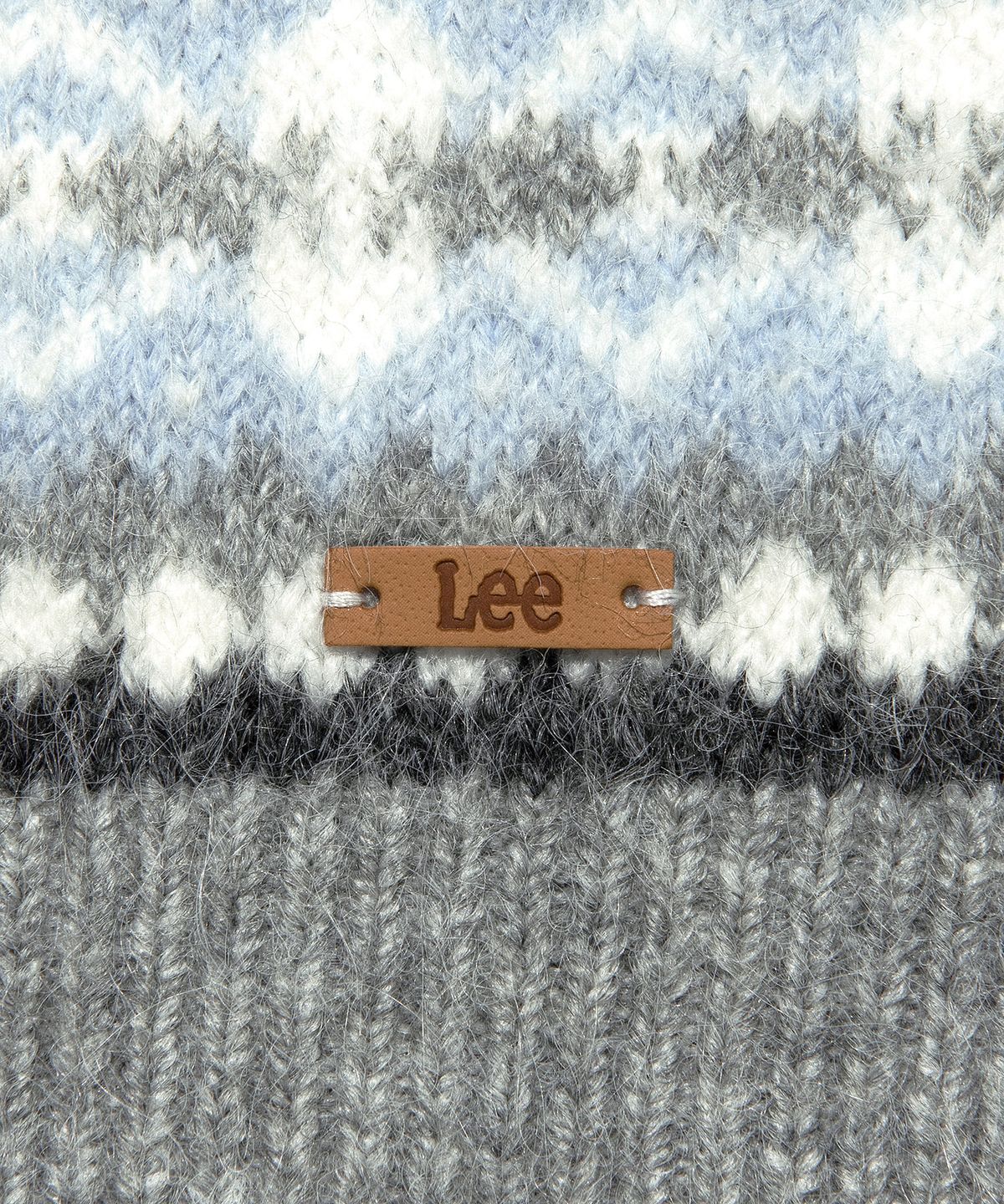 리(LEE) 우먼 후드 노르딕 가디건 그레이