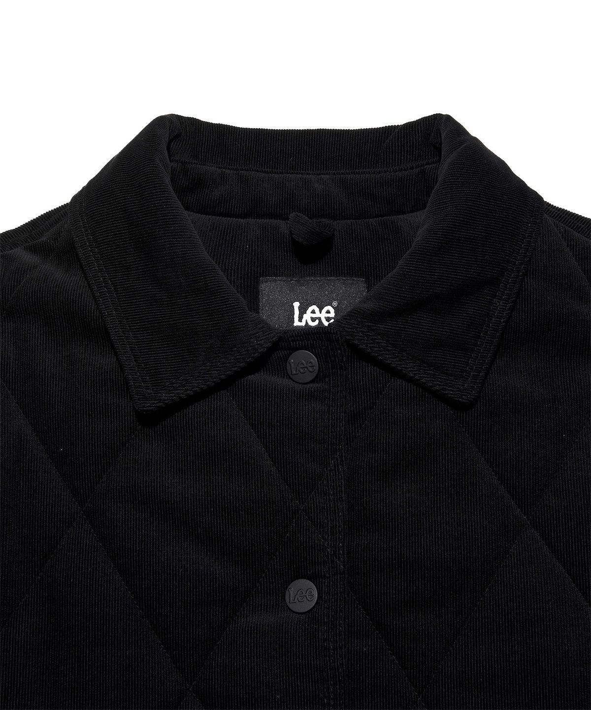 리(LEE) 우먼 퀼팅 크롭 자켓 블랙