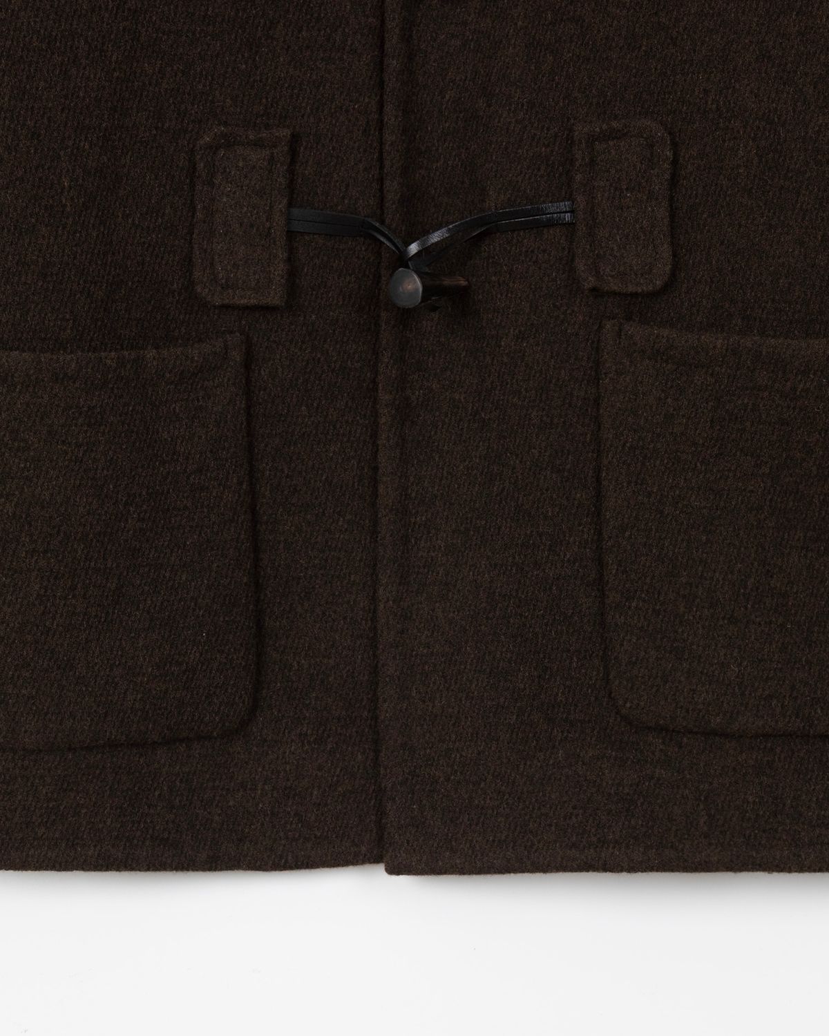 디앤드퀘스천(THEENDQUESTION) Toggle handmade coat / BROWN