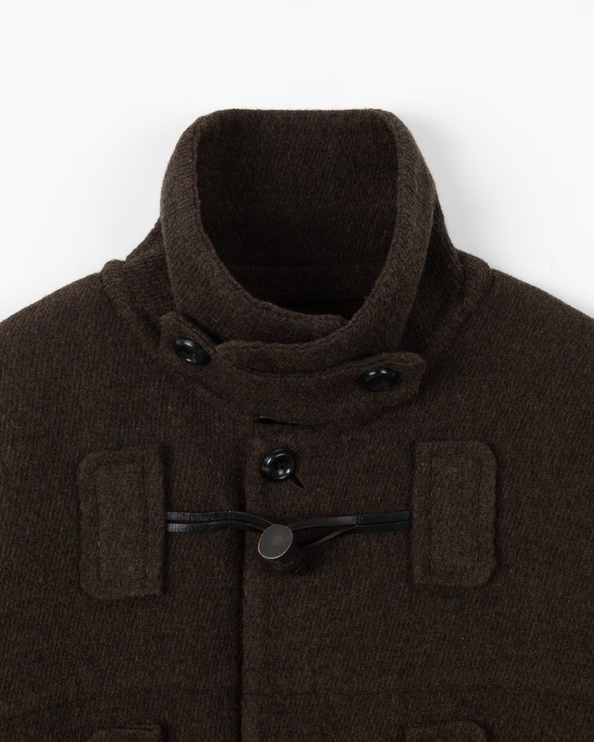 디앤드퀘스천(THEENDQUESTION) Toggle handmade coat / BROWN