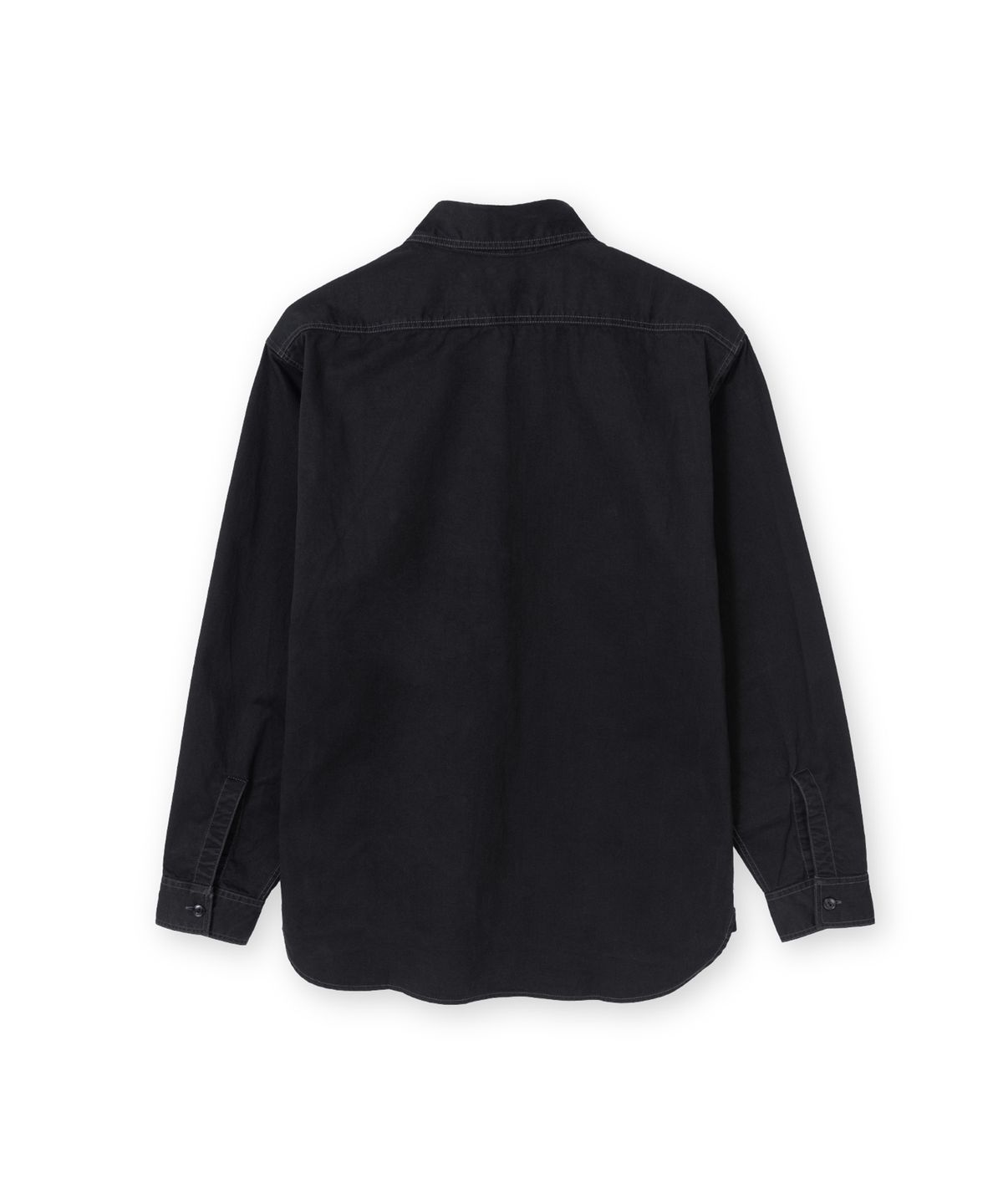 브라운야드(BROWNYARD) W 워시드 워크 셔츠, 블랙