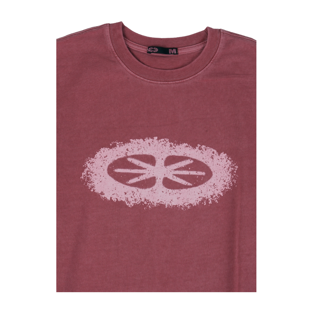 이알티알(ERTR) Pigment Dyed Star Logo LS T-Shirt Red