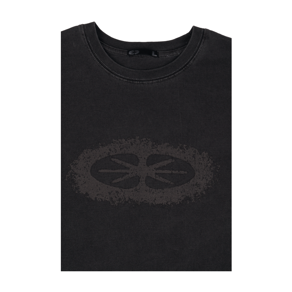 이알티알(ERTR) Pigment Dyed Star Logo LS T-Shirt Charcoal