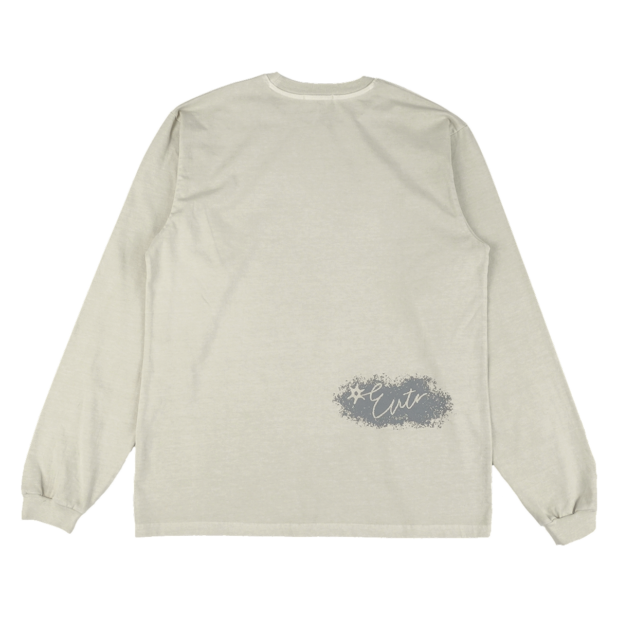 이알티알(ERTR) Pigment Dyed Star Logo LS T-Shirt Cream