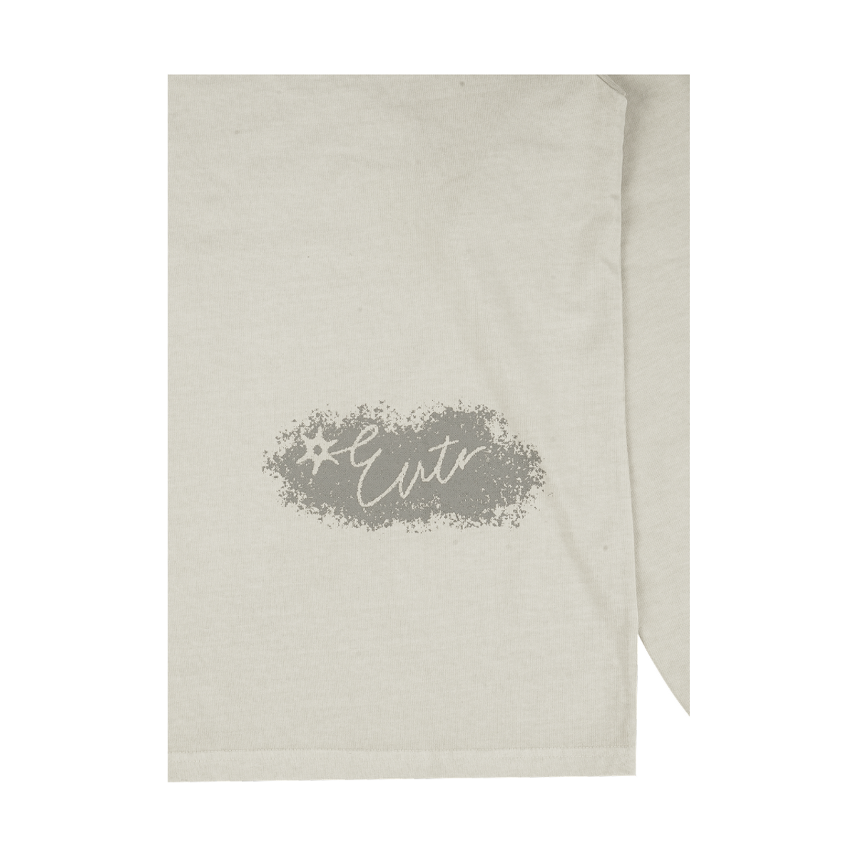 이알티알(ERTR) Pigment Dyed Star Logo LS T-Shirt Cream