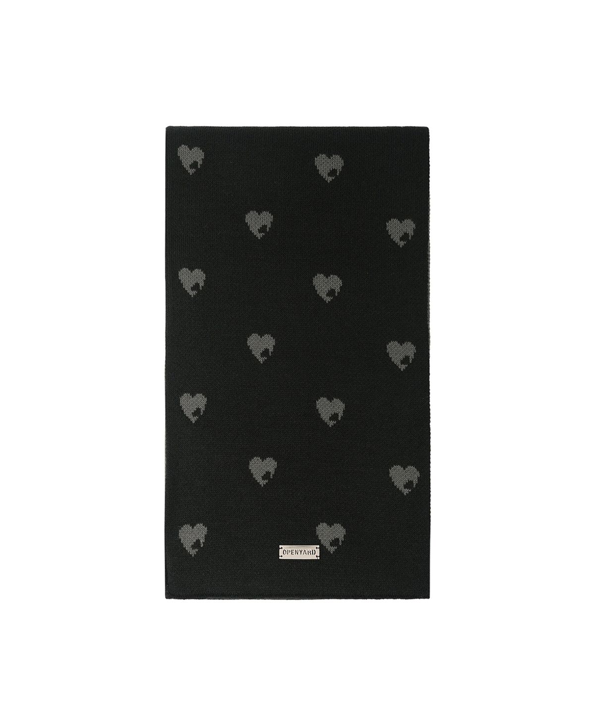 오픈야드(오와이)(OPENYARD(OY)) HEART DOT MUFFLER - BLACK
