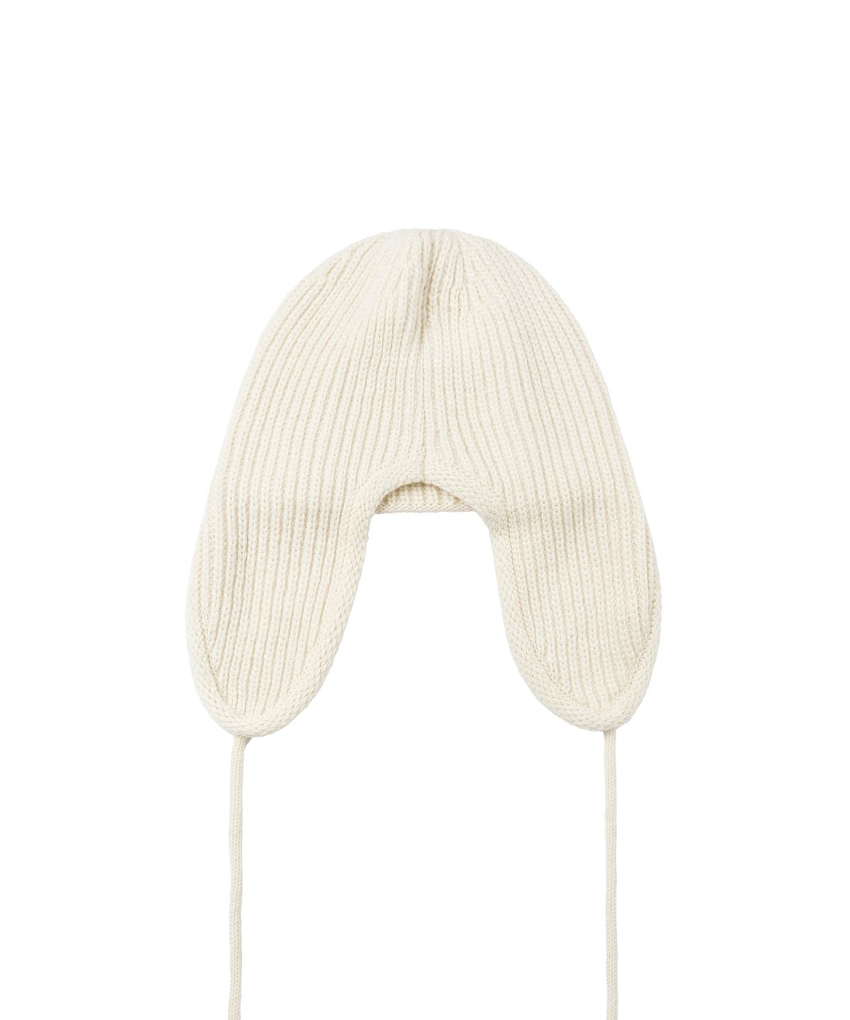 오픈야드(오와이)(OPENYARD(OY)) METAL O LOGO EARFLAP BEANIE - CREAM