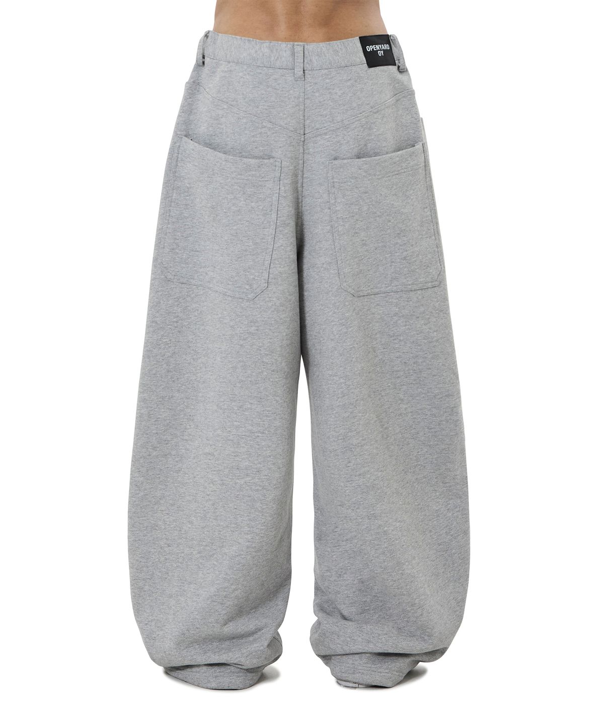 오픈야드(오와이)(OPENYARD(OY)) WIDE VOLUME SWEATPANTS - DARK GREY